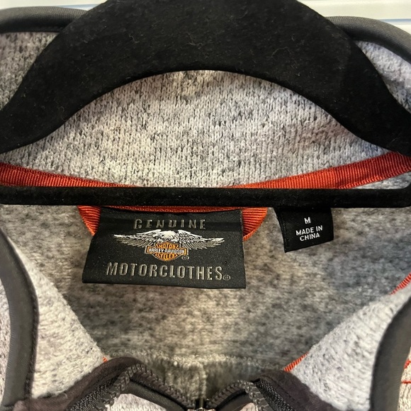 Harley-Davidson Gray Jacket with Orange Embroidery - Picture 4 of 4